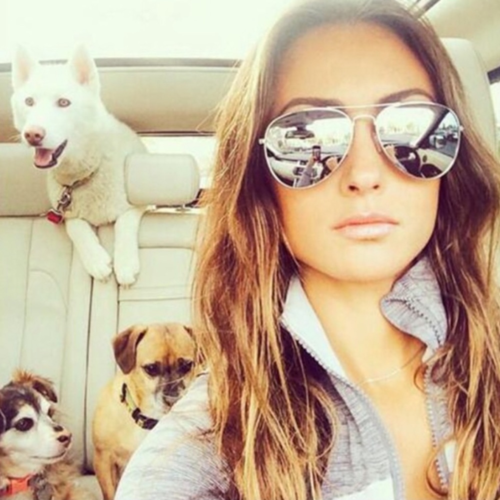 Silver Reflective Aviator Sunglasses